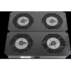 Rockstable 19 inch dzesēšanas elements - ventilatora panelis - iebūvēts ventilators - tērauds - melns - 1 gab. - 2,92 kg (RS19-FT68)