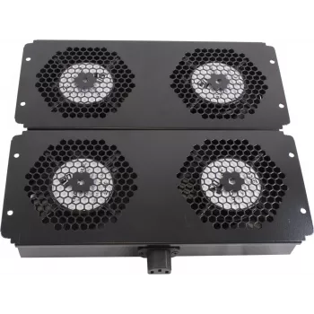Rockstable 19 inch dzesēšanas elements - ventilatora panelis - iebūvēts ventilators - tērauds - melns - 1 gab. - 2,92 kg (RS19-FT68)