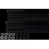 Rockstable 19 L-Support Rails 1200mm dziļumam - Rack Sliežu Komplekts - Melns - Tērauds - 48.3 cm (19 Collas) - 35 mm - 950 mm