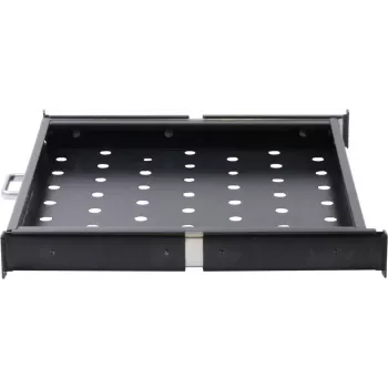 Rockstable 1U 19 collu izvelkamais plaukts - Plaukts - SPCC tērauds - Melns - 1 gab. - 3.45 kg (RS19-UH66)