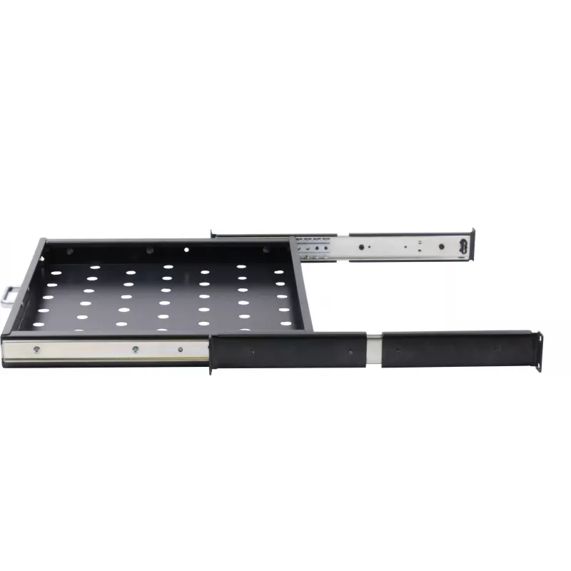 Rockstable 1U 19 collu izvelkamais plaukts - Plaukts - SPCC tērauds - Melns - 1 gab. - 3.45 kg (RS19-UH66)
