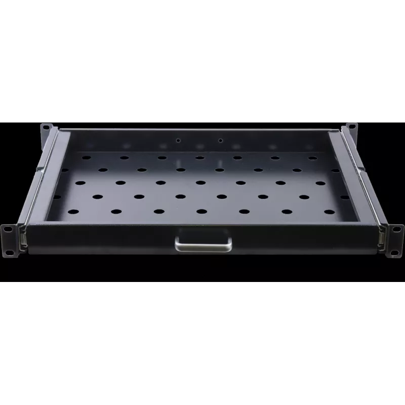 Rockstable 1U 19 collu izvelkamais plaukts - Plaukts - SPCC tērauds - Melns - 1 gab. - 3.45 kg (RS19-UH66)