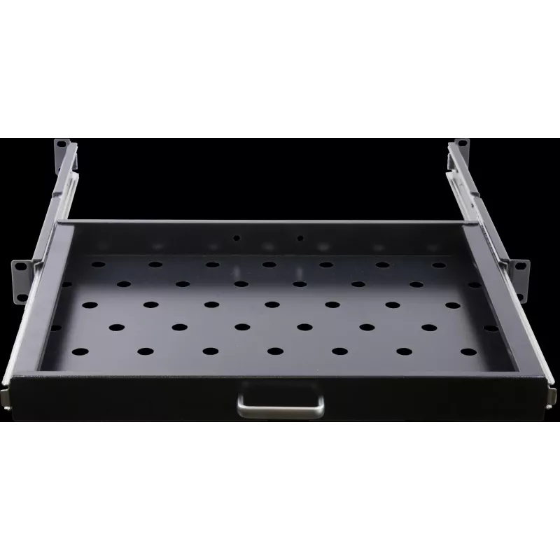 Rockstable 1U 19 collu izvelkamais plaukts - Plaukts - SPCC tērauds - Melns - 1 gab. - 3.45 kg (RS19-UH66)