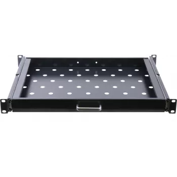 Rockstable 1U 19 collu izvelkamais plaukts - Plaukts - SPCC tērauds - Melns - 1 gab. - 3.45 kg (RS19-UH66)
