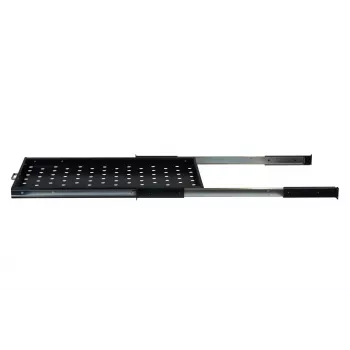 Rockstable 1U 19 collu izvelkamais plaukts - bīdāmais plaukts - SPCC tērauds - melns - 5.87 kg (RS19-UH612)