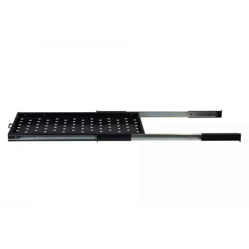 Rockstable 1U 19 collu izvelkamais plaukts - bīdāmais plaukts - SPCC tērauds - melns - 5.87 kg (RS19-UH612)