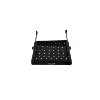 Rockstable 1U 19 collu izvelkamais plaukts - bīdāmais plaukts - SPCC tērauds - melns - 5.87 kg (RS19-UH612)