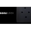 Rockstable 1U 19 collu fiksēts statīva plaukts, 690 mm dziļš, tērauds, melns, 50 kg slodzes ietilpība (RS19-FH69)