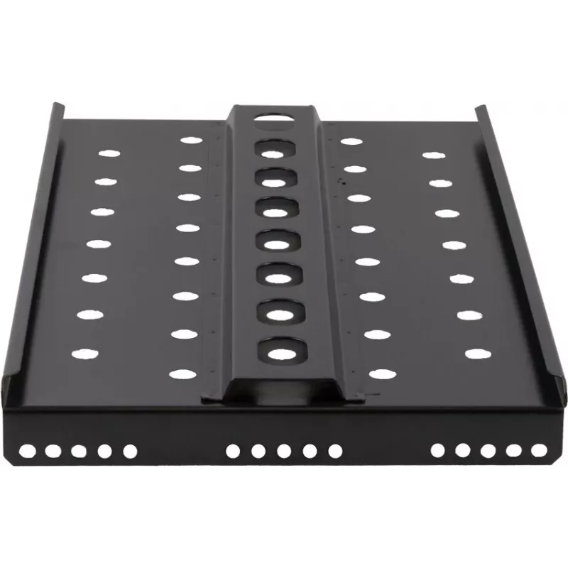 Rockstable 1U 19 collu smagās slodzes plaukts - fiksēts statīva plaukts - SPCC tērauds - melns - 50 kg kravnesība - 482 x 660 x 44 mm (RS19-SFH66)