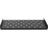 Rockstable 1U 19 collu smagās slodzes plaukts - fiksēts statīva plaukts - SPCC tērauds - melns - 50 kg kravnesība - 482 x 660 x 44 mm (RS19-SFH66)