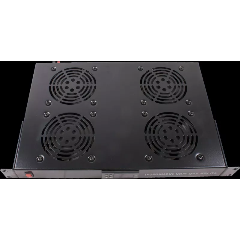 Rockstable 1U 19 collu statīva ventilācijas iekārta - dzesēšanas ventilators - iebūvēts aksiālais ventilators - 440 m³/h - tērauds - melns - 1 gabals (RS19-FT1U4TM)