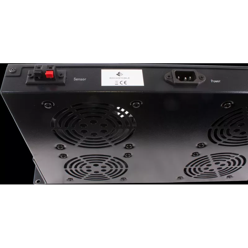 Rockstable 1U 19 collu statīva ventilācijas iekārta - dzesēšanas ventilators - iebūvēts aksiālais ventilators - 440 m³/h - tērauds - melns - 1 gabals (RS19-FT1U4TM)