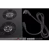 Rockstable 1U 19 inch Ventilācijas elements - Dzesēšanas ventilators - Iebūvēts ventilators - 440 m³/h - Tērauds - Melns - 1 gab. (RS19-FT1U4)