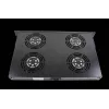 Rockstable 1U 19 inch Ventilācijas elements - Dzesēšanas ventilators - Iebūvēts ventilators - 440 m³/h - Tērauds - Melns - 1 gab. (RS19-FT1U4)
