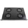 Rockstable 1U 19 inch Ventilācijas elements - Dzesēšanas ventilators - Iebūvēts ventilators - 440 m³/h - Tērauds - Melns - 1 gab. (RS19-FT1U4)