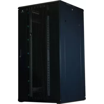 Rockstable 32U 19 collu serveru skapis ar sieta durvīm - brīvi stāvošs statīvs - 800 kg ietilpība - aizslēdzams - montāžas sliedes - regulējamas kājas (RS19-8832PP)