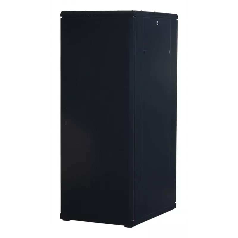 Rockstable 32U 19 collu servera skapis ar stikla durvīm - Brīvi stāvošs rāmis - 32U - 800 kg - Aizslēdzama slēdzene - Montāžas sliedes - Regulējamas kājas (RS19-6832)