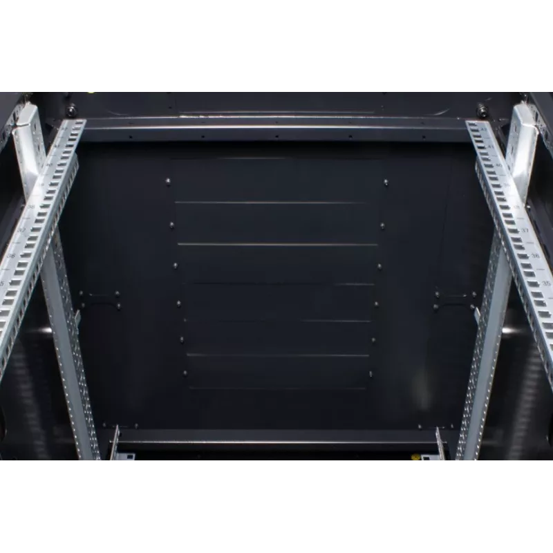 Rockstable 32U 19 inch Servera statīvs ar sieta durvīm - Brīvi stāvošs rāmis - 32U - 800 kg - Slēdzene - Montāžas sliedes - Regulējamas kājas (RS19-6832PP)