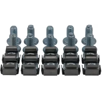 Rockstable M6 sešstūra iekšējās atslēgas skrūvju komplekts - plaukta montāžai - sudraba - 10 gab. (RS19-M612)