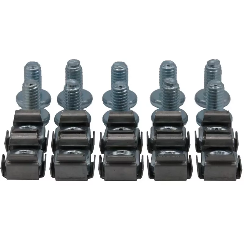 Rockstable M6 sešstūra iekšējās atslēgas skrūvju komplekts - plaukta montāžai - sudraba - 10 gab. (RS19-M612)