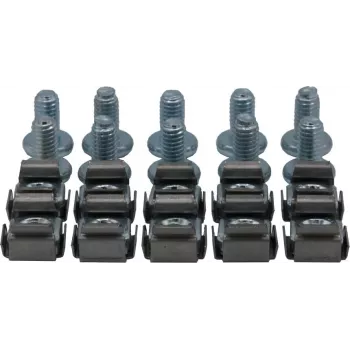 Rockstable M6 sešstūra iekšējās atslēgas skrūvju komplekts - plaukta montāžai - sudraba - 10 gab. (RS19-M612)