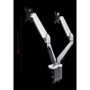 ROCKSTABLE RS-MM011W Professional Dual Monitor Mount - Clamp / Grommet - 16 kg - 38.1 cm (15 inch) - 81.3 cm (32 inch) - 100 x 100 mm - White