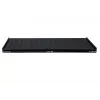Rockstable RS19-FH612 1U Rack Shelf - Melns - Tērauds - 60 kg Kravnesība - Ovāli Perforēts