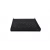 Rockstable RS19-FH612 1U Rack Shelf - Melns - Tērauds - 60 kg Kravnesība - Ovāli Perforēts