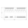 ROGER XM-8DR-BRD I/O paplašināšanas modulis, 8 ieejas, 8 releju izejas, RS485