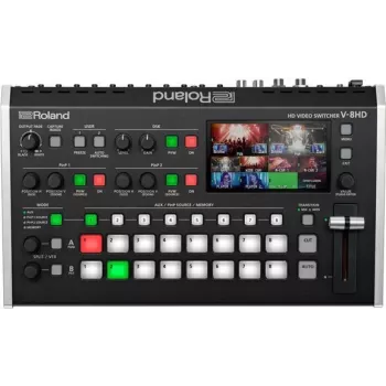 Roland V-8HD 8 kanālu HDMI video komutators ar audio mikseri - melns 420961A38