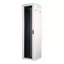 ROLINE 19-Inch Network Cabinet Pro 47 HE, 600x600 WxD Glass Door Grey