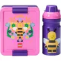 ROOM COPENHAGEN LEGO Lunch Set Bee - 2-detaļu komplekts ar dzeramo pudeli un pusdienu kastīti, violeta