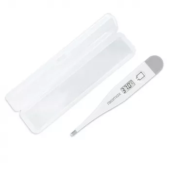 Rossmax TG 100 Digitalais termometrs ar drudža trauksmi, mutes, taisnās zarnas, paduses, ūdensizturīgs zondes gals, LCD displejs, atmiņas funkcija, Celsija/Fārenheita pārslēgšana