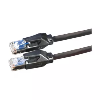 Rotronic-Secomp Dätwyler Cat.6 Class E S/FTP CU 7702 Flex LSOH Hirose TM21 komutācijas kabelis, 3 m, melns