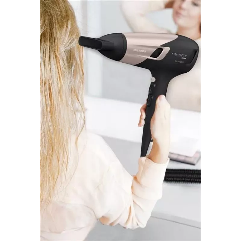 Rowenta fēns Power 2100W matu žāvētājs, melns/rozā