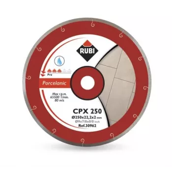 RUBI CPX dimanta disks 250 x 25,4mm PRO porcelāna keramikai