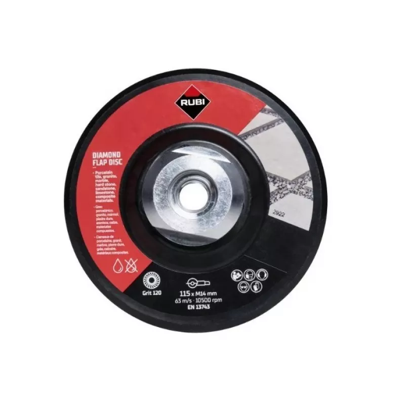 RUBI Slīpēšanas disks 115mm 100/120 32927