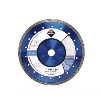 RUBI TVH 250 SUPERPRO Dimanta Disks 250 mm Nepārtraukta Loka Slapjai Griešanai Porcelānam, Keramikai, Granītam
