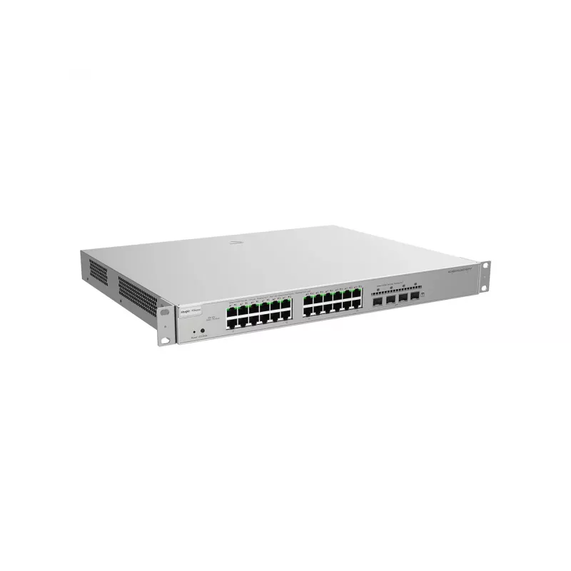 Ruijie Networks RG-NBS5200-24GT4XS-P 24 portu Gigabit Layer 3 pārvaldāms PoE+ komutators ar 4 x 10G SFP+ augšupielādes portiem