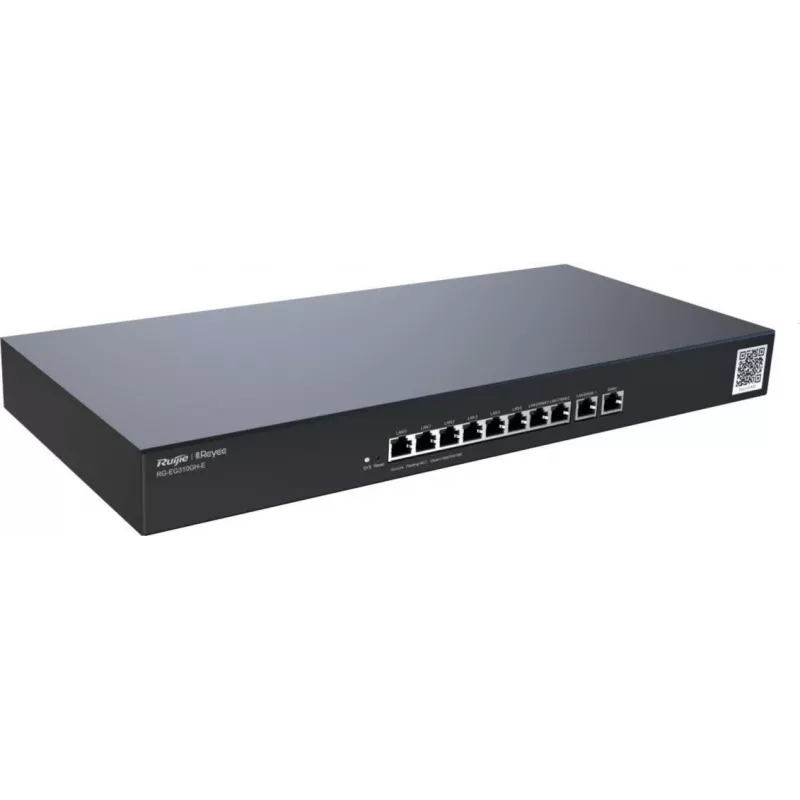 Ruijie RG-EG310GH-E Gigabit Ethernet vienotās vārtejas maršrutētājs melns