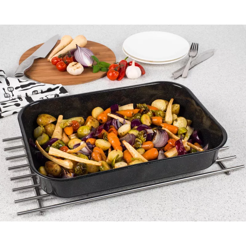Russell Hobbs CW114311 VIT Emaljēts 42cm Dziļais Cepamtrauks - Melns