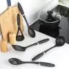 Russell Hobbs RH03026EU7 5 daļu virtuves piederumu komplekts ar rotējošu statīvu, melns un sudrabs