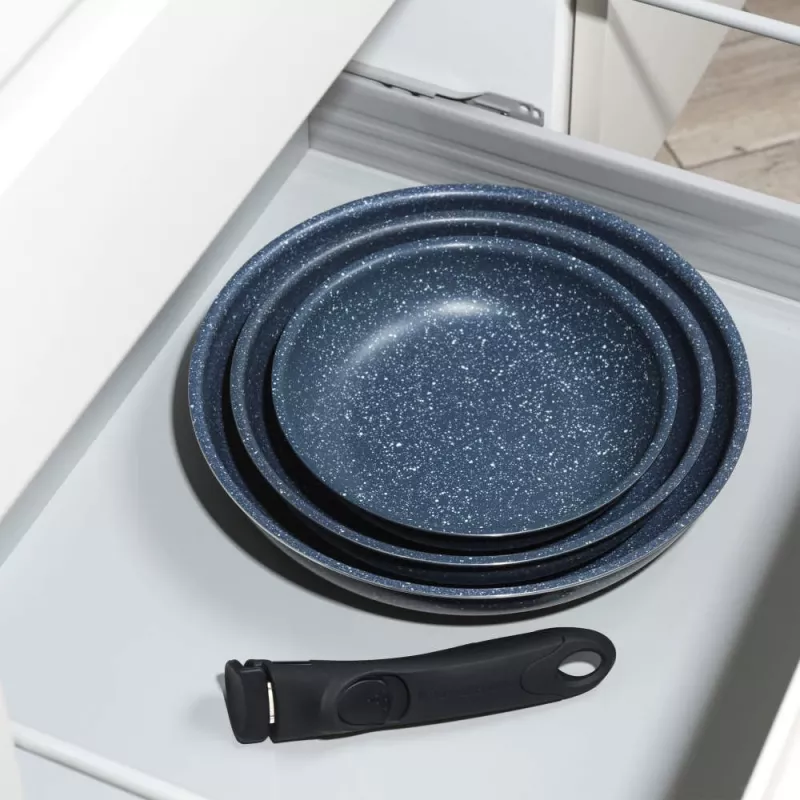 Russell Hobbs RH03293EU7 Nightfall Stone 4-daļīgs Smart Clip cepamo pannu komplekts