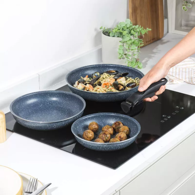 Russell Hobbs RH03293EU7 Nightfall Stone 4-daļīgs Smart Clip cepamo pannu komplekts