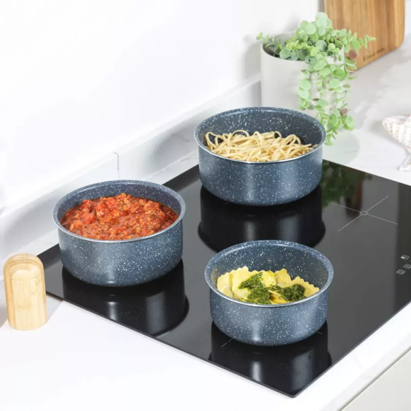 Russell Hobbs RH03294EU7 Nightfall 4-Piece Smart Clip Saucepan Set