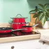 Russell Hobbs RH03821 Riviera 4-daļīgs pannu komplekts, sarkans