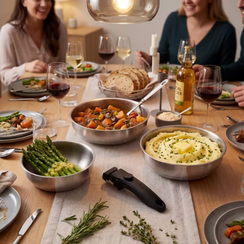 Russell Hobbs RH04033 Nerūsējošā tērauda 4-daļīgs Smart Clip cepamo pannu komplekts