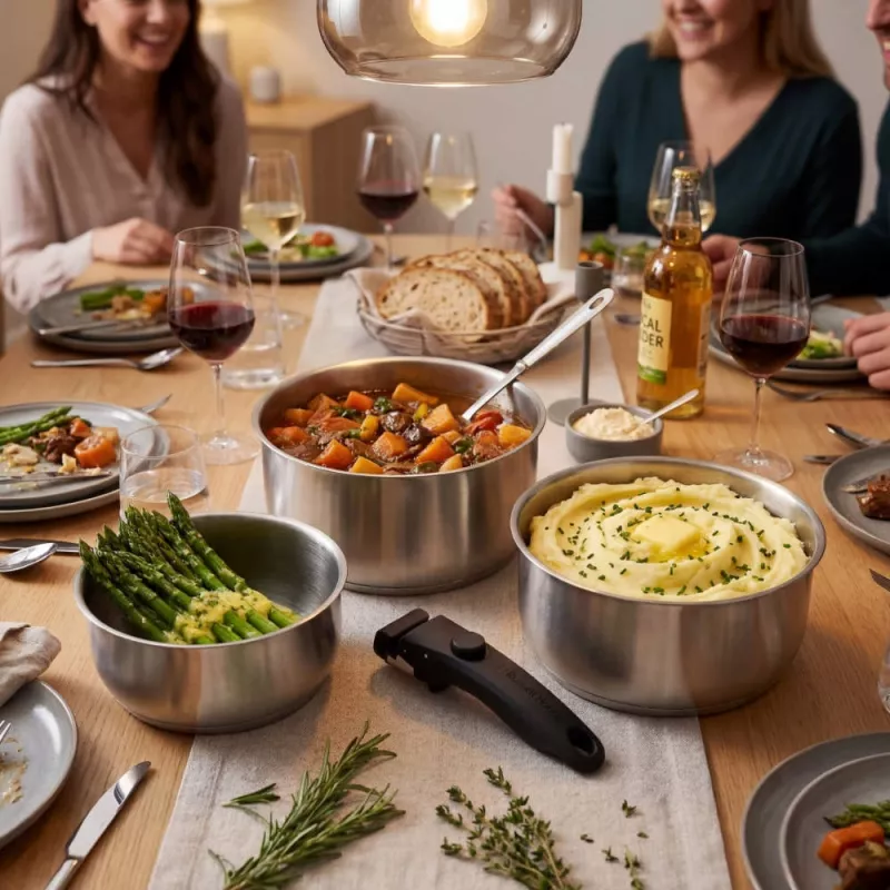 Russell Hobbs RH04034 Nerūsējošā tērauda 4-daļīgs Smart Clip katlu komplekts