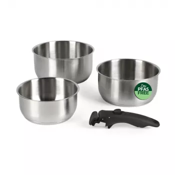 Russell Hobbs RH04034 Nerūsējošā tērauda 4-daļīgs Smart Clip katlu komplekts