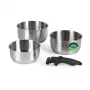 Russell Hobbs RH04034 Nerūsējošā tērauda 4-daļīgs Smart Clip katlu komplekts